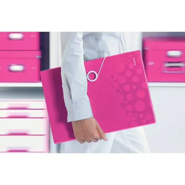 File folder LEITZ Leitz WOW A4 Metallic Pink Photo 4