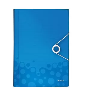 Document storage folder LEITZ Leitz WOW Polypropylene (PP) Blue A4 — A4, PP, 254×38×330 mm