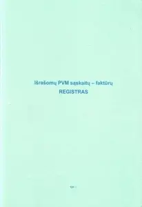 Invoice register A4 Nenurodyta Model 121.1 — Išrašomų PVM, 48 pages