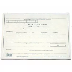 Receipt book Nenurodyta 0720-059 A5 2x50 sheets — duplicate receipts, A5 format