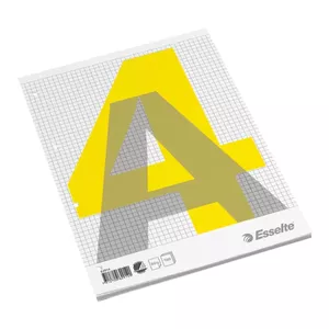 Esselte Glued Pad A4 piezīmju grāmatiņa & papīrs 100 lapas Pelēks, Balts, Dzeltens