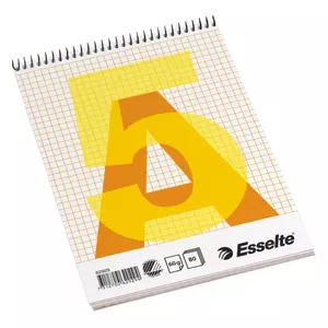 Esselte Spiral Pad A5 piezīmju grāmatiņa & papīrs 80 lapas Oranžs, Balts, Dzeltens