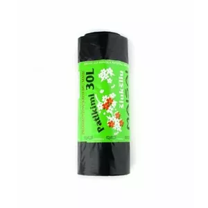 Trash bags 30 L, 15 pcs, black — Nenurodyta model 1012/172092