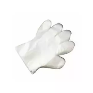 Gloves, PLASTICPACK, polyethylene HDPE, disposable, L size (100 pcs)