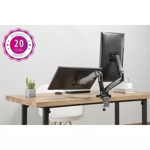 Monitor Arm up up Economical Interactive Counterbalance Dual Monitor Arm Matte Black VESA 75x75/100x100