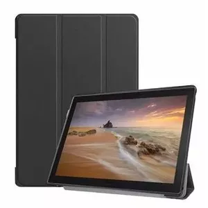 Tactical Book Tri Fold Grāmatveida Maks Planšetdatoram Huawei MediaPad T5 10'' Melns