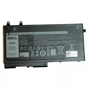 Аккумулятор Dell 42Wh 3‑cell Lithium‑Ion 7VTMN — 42Wh, 3‑элементный, Li‑Ion, для совместимых ноутбуков Dell