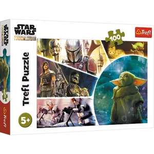 Salikāmo puzli TREFL Baby Yoda 100 gab., platums 275 mm, ieteicamais vecums 5+