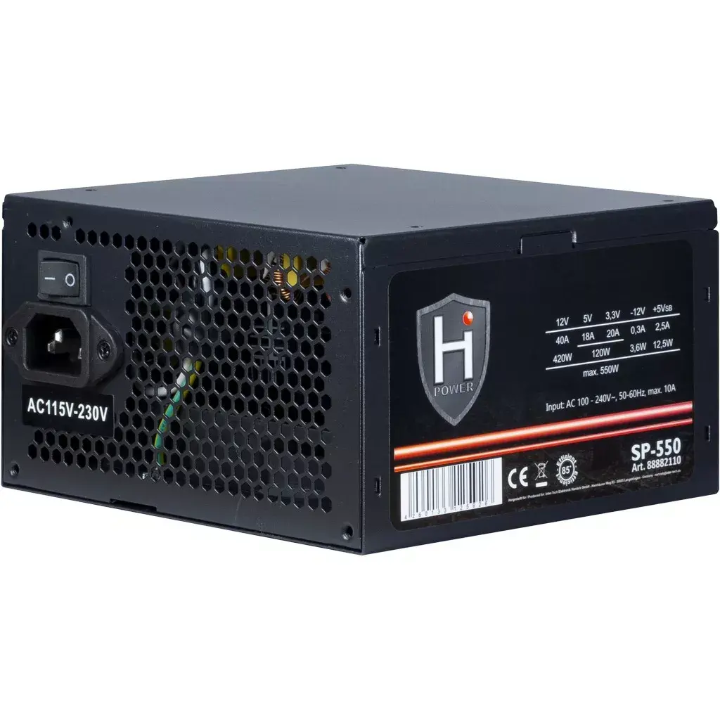 Блок питания Inter-Tech HIPOWER SP-550 Photo 2