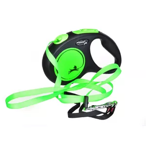 Retractable Dog Lead Flexi New Neon S — 5 m, lightweight, durable