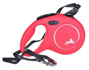 Retractable dog lead Flexi New Classic M, cord leash, medium size, 8 m, max load 20 kg, black