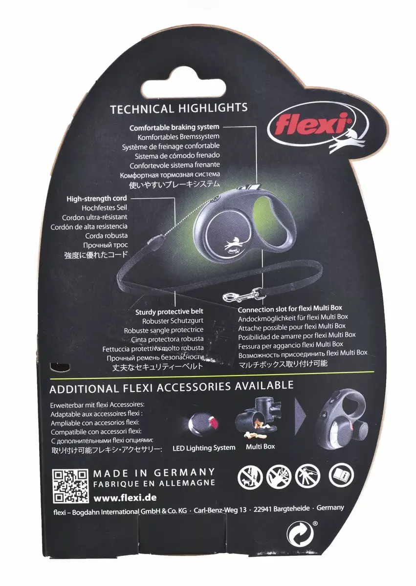 Flexi Black Design S retractable dog lead, 5 m Photo 6
