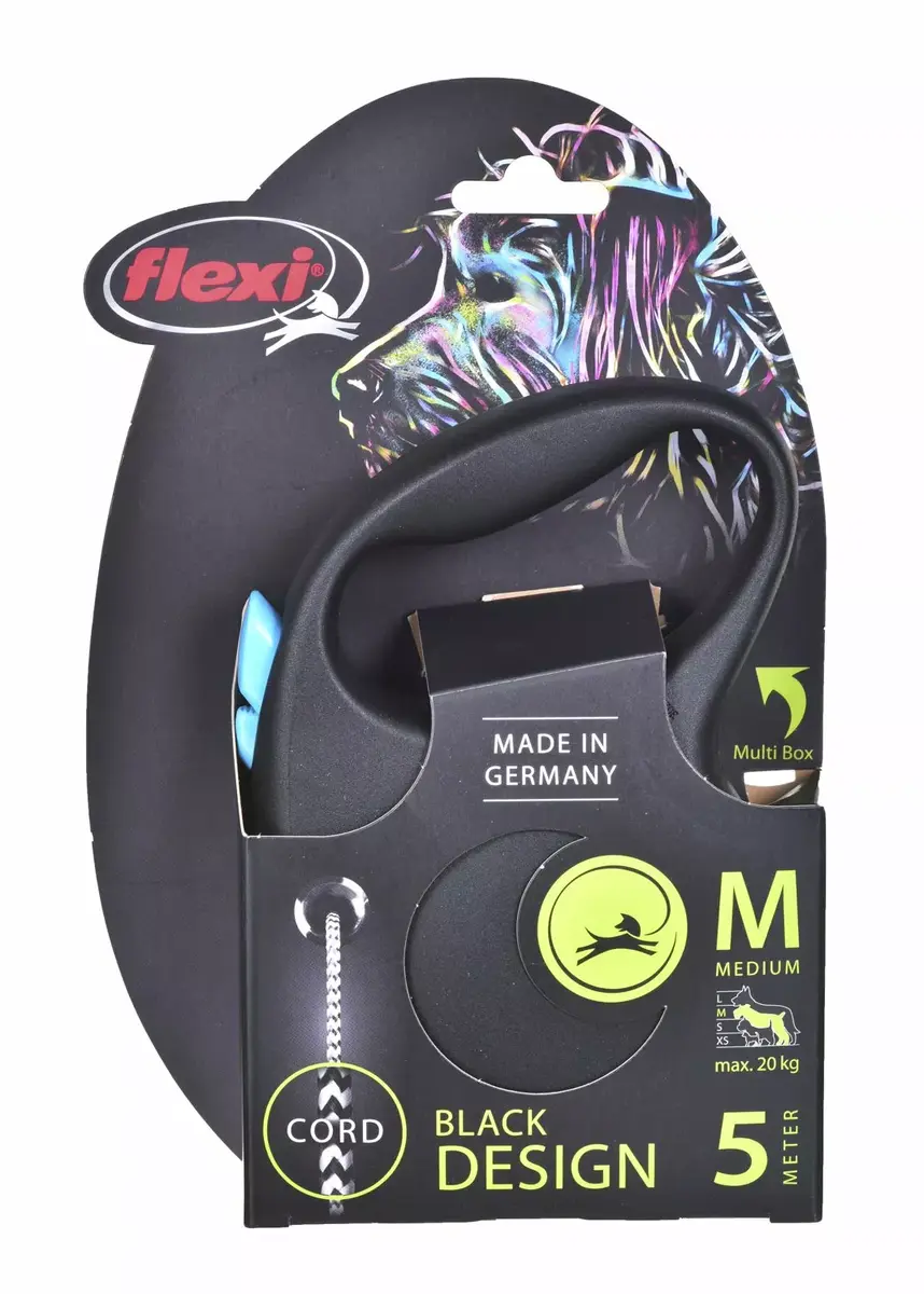 Flexi Black Design M retractable dog lead 5 m Photo 5