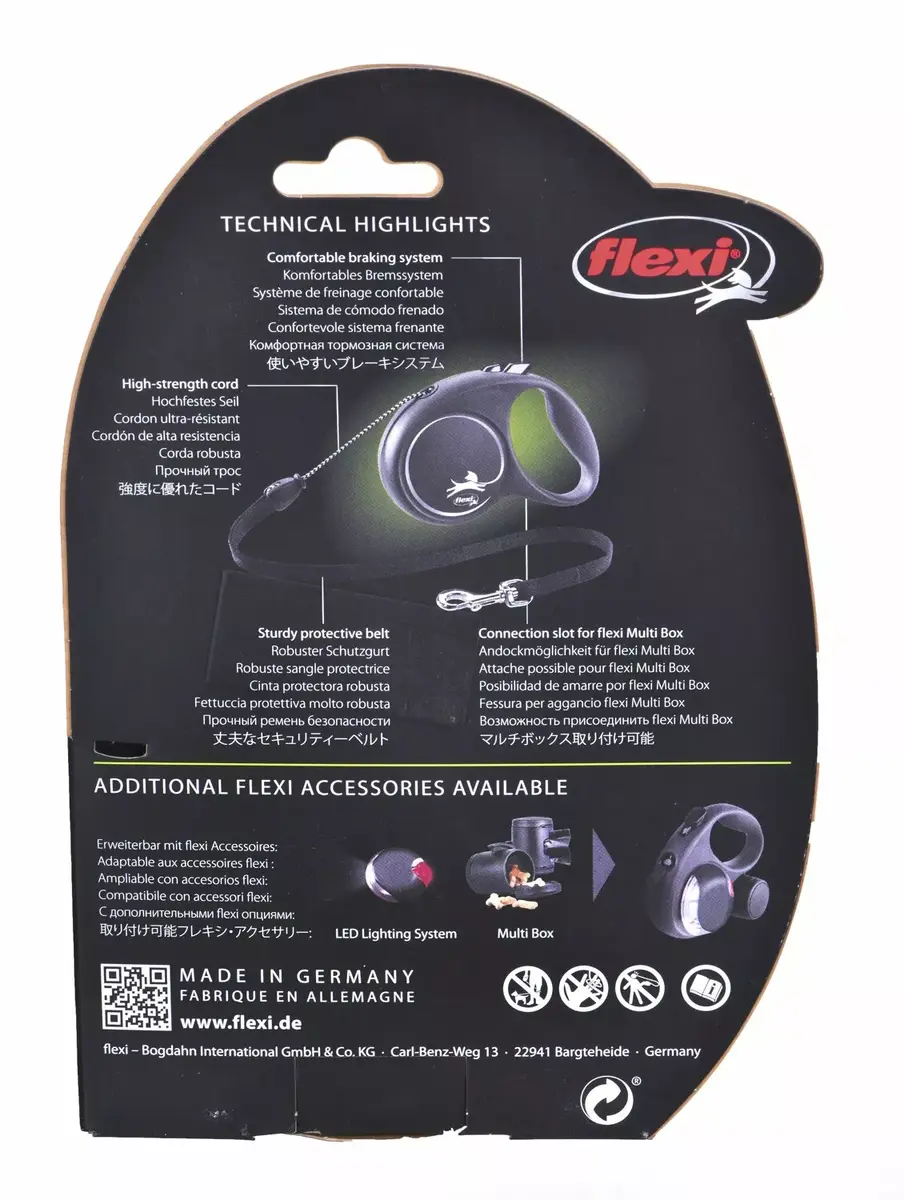 Flexi Black Design M retractable dog lead 5 m Photo 6