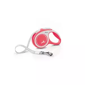 Retractable lead Flexi New Comfort XS Tape 3 m Red — universal, 120 g