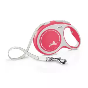 Retractable Dog Lead Flexi New Comfort L Tape 8 m Red, 530 g