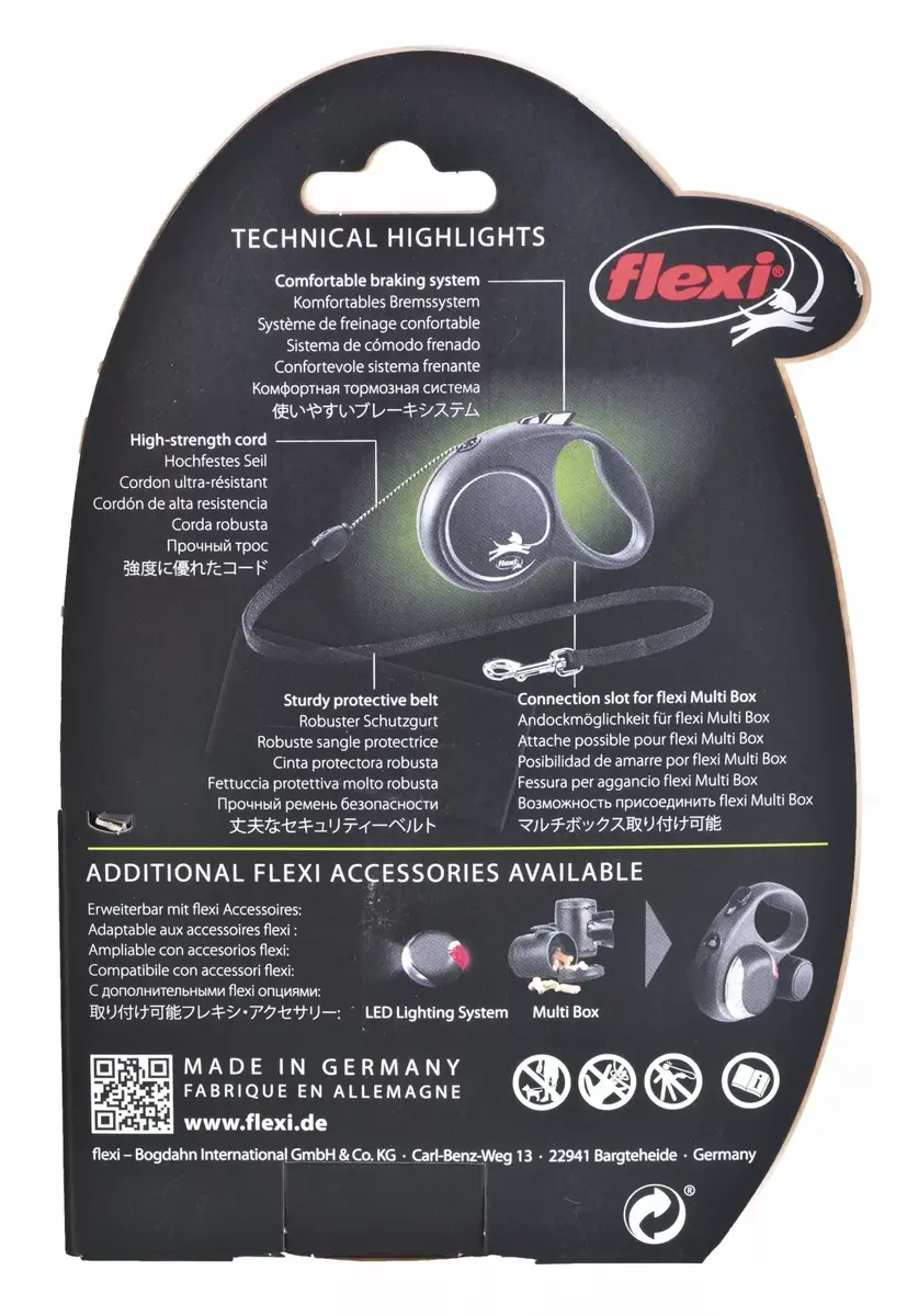 Flexi Black Design S retractable dog lead 5 m Photo 5