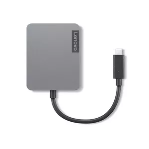 Lenovo 4X91A30366 док-станция для ноутбука Проводная USB 2.0 Type-C Серый