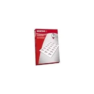 KORES Universal Labels E5950 — 59 × 50 mm white, 500 sheets