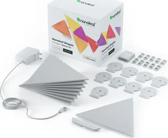 Trīsstūra LED paneļi Nanoleaf NL47-0002TW-9PK —