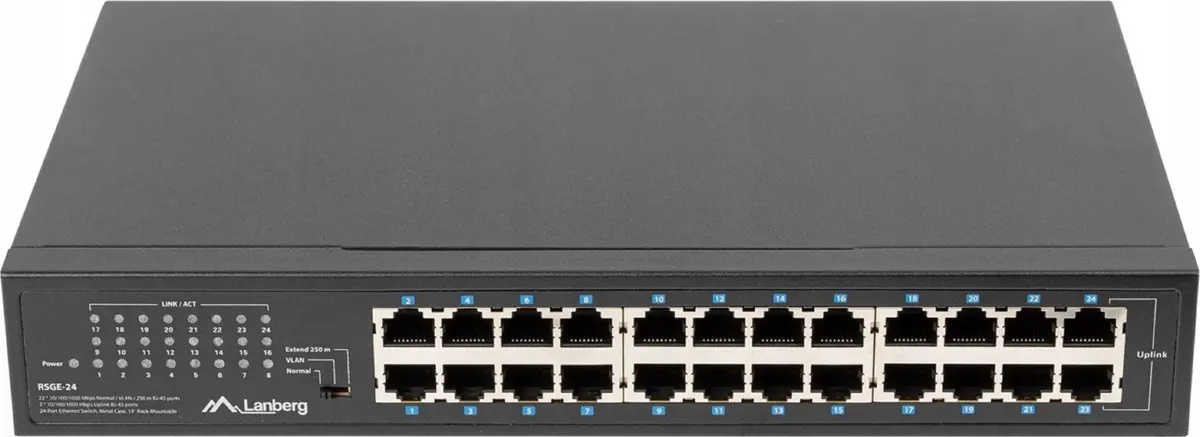LANBERG RSGE-24 Unmanaged 24-Port Gigabit Switch Photo 6