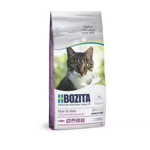 Сухой корм для кошек BOZITA Adult Salmon 2 кг — 34% белка, 10% жира, 9% влаги, таурин 2000 мг/кг