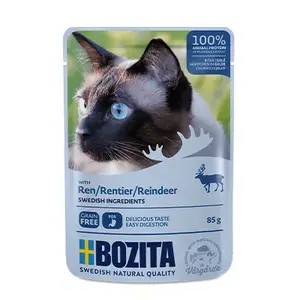 Bozita 3631 Moist Cat Food with Deer, 85 g