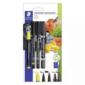 Marķieris Staedtler Lumocolor 60 BK-5 4 gab.