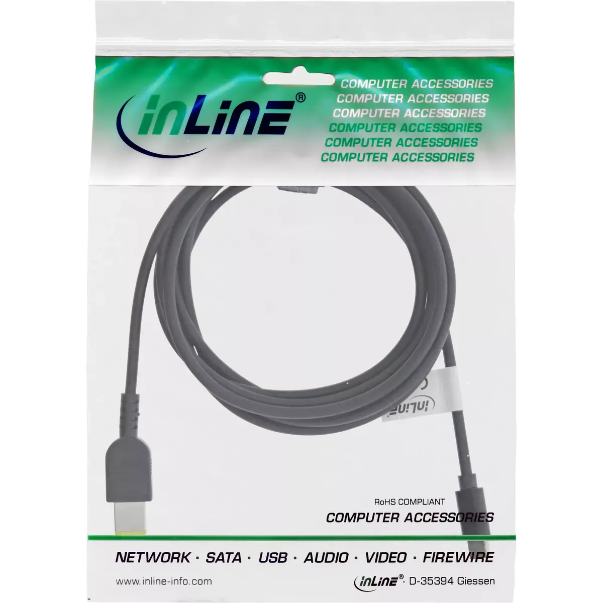 USB-C uz Lenovo Notebook uzlādes kabelis InLine 26671 Photo 2