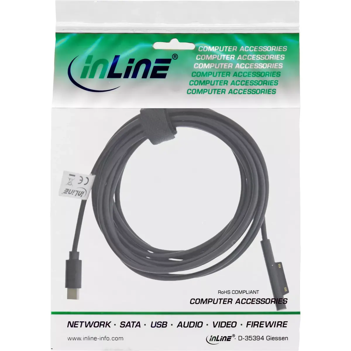 USB-C to Surface charging cable InLine 2m Photo 2