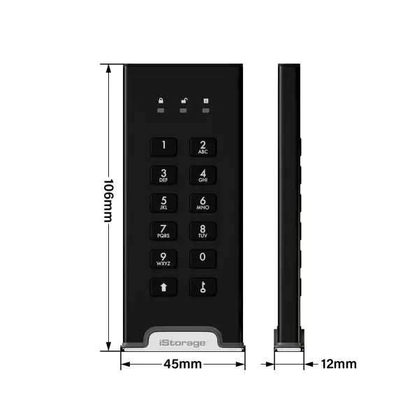 SSD iStorage 500GB diskAshur M2 PIN Photo 4