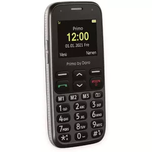 Doro Primo 218 5,08 cm (2") 89 g Melns, Grafīts Gados vecāku cilvēku tālrunis
