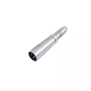 Omnitronic 30226500 kabeļu spraudņu pāreja 3-pin XLR 6,3 mm Sudrabs