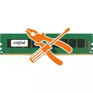 Crucial atjaunināšana līdz 12 GB RAM ar 1x4GB DDR4-2666 DIMM atmiņu (CT4G4DFS8266-UPGRADE-12GB)