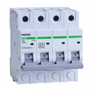 Noark Ex9IP 101763 DC Switch Disconnector 4-Pole 32A 1000V for Photovoltaic Applications 4 Modules