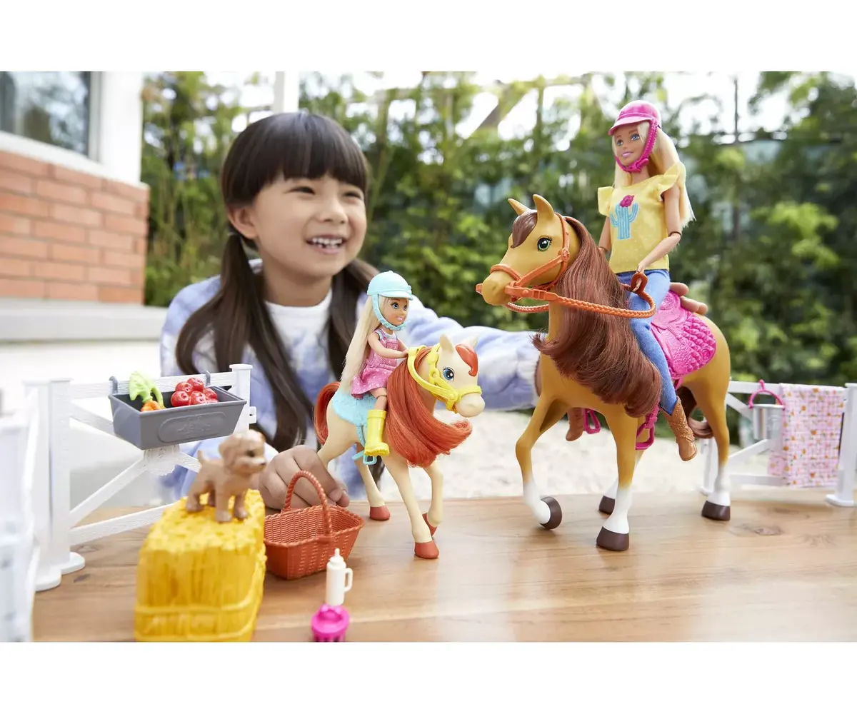 MATTEL Barbie komplekts — lelle, zirgi un aksesuāri Photo 2