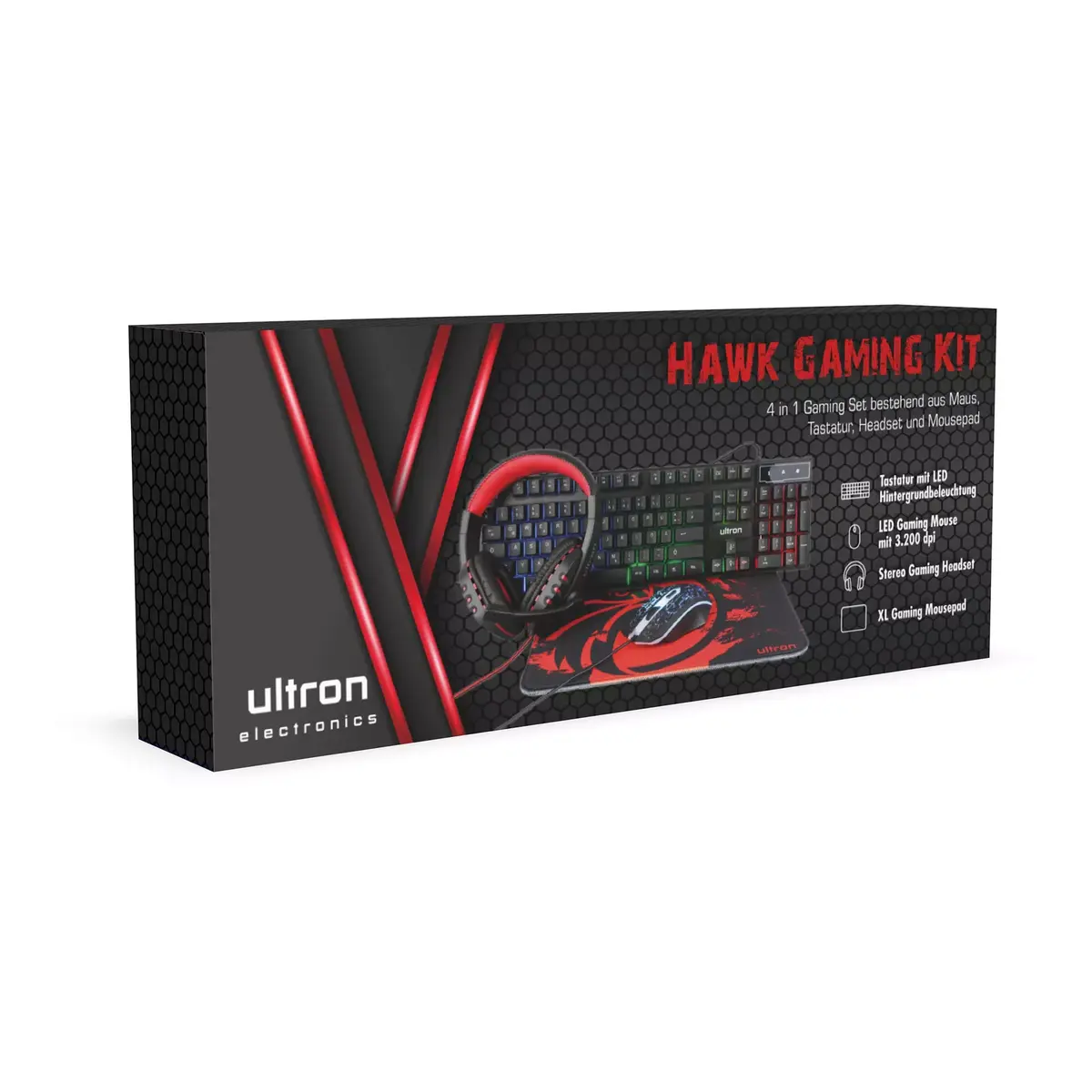 Gaming Set Ultron HAWK Keyboard Mouse Photo 6