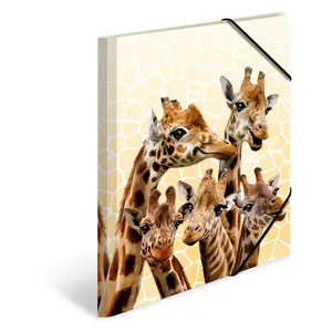 Конверт для документов HERMA Giraffe friends Полипропилен (PP) Многоцветный A4