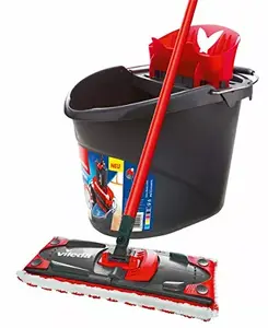 Швабра VILEDA Ultramat 2in1 complete box – плоская швабра с универсальной насадкой, комплект