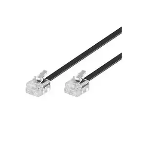 Сетевой кабель Goobay 10m RJ-11 Кабель RJ-11 10м Черный