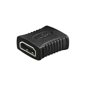 HDMI adapter GOOBAY 68688 — HDMI Type-A to HDMI Type-A, nickel-plated contacts, black