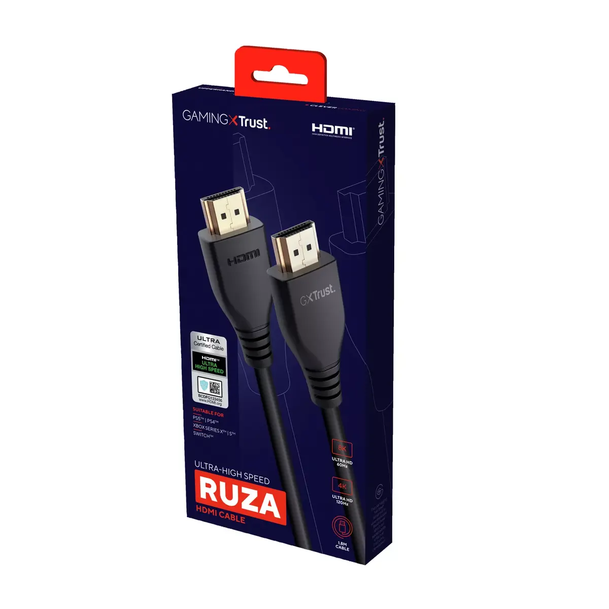 HDMI kabelis Trust GXT 731 Ruza Photo 5