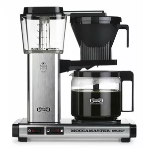 Drip coffee maker MOCCAMASTER KBG 741 — 1.25 L water tank, 10-cup jug, 1520 W, stainless steel/black