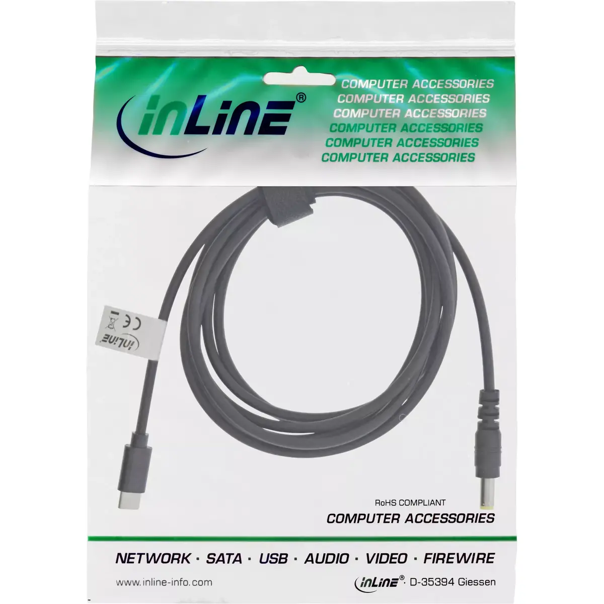 USB-C to ASUS/Lenovo Notebook Charging Cable InLine Photo 2
