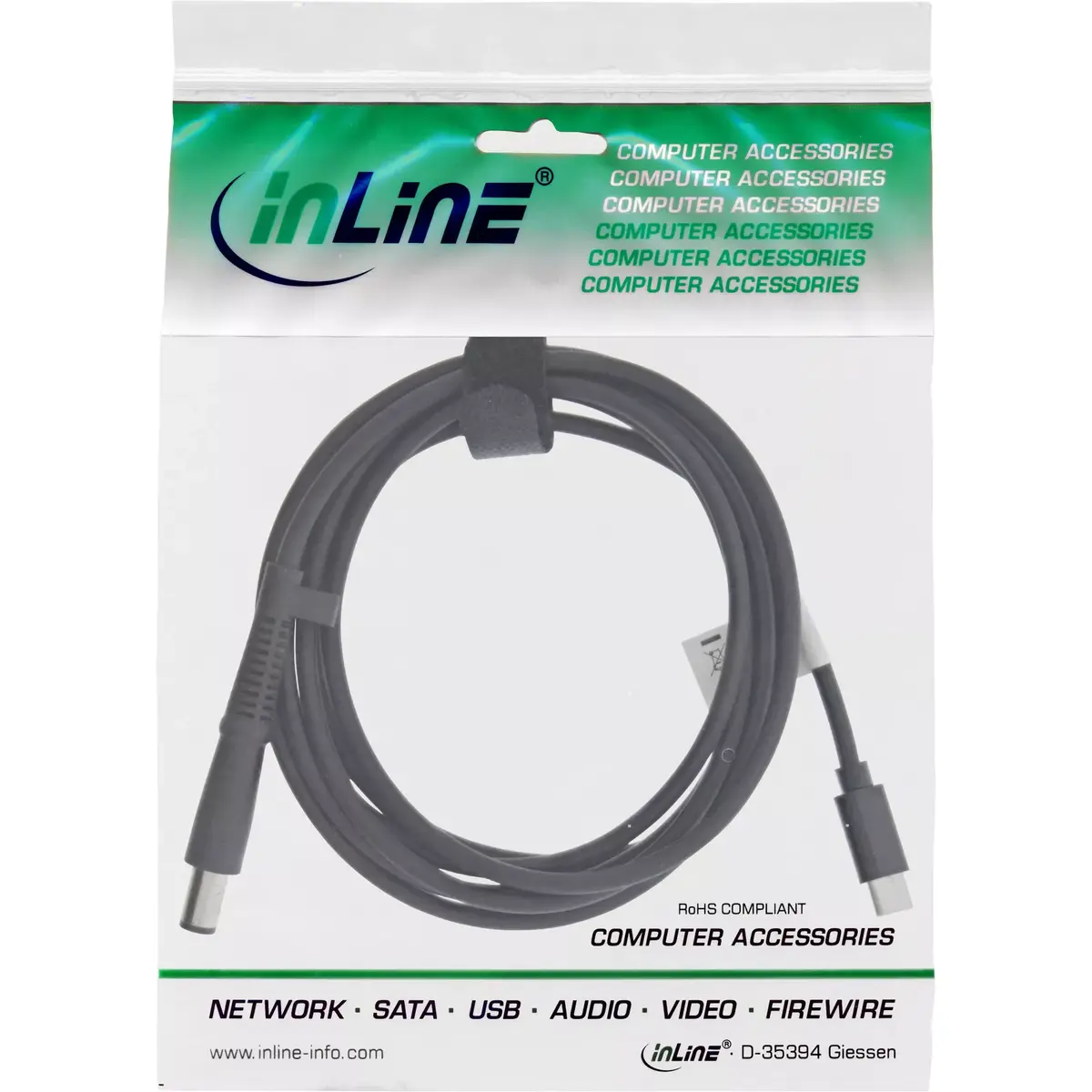 USB-C uzlādes kabelis InLine HP klēpjdatoram Photo 2