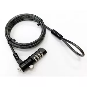 Cable lock eSTUFF GLB220105 Black 1.8 m