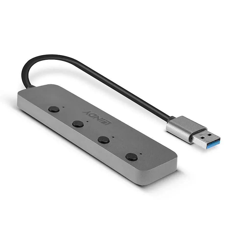 USB centrmezgls Lindy 4 Port USB 3.0 Hub Photo 2