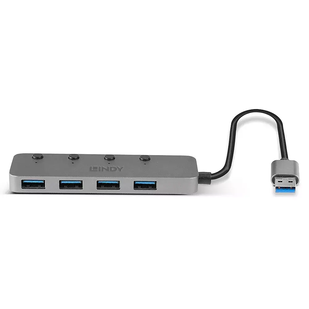 USB centrmezgls Lindy 4 Port USB 3.0 Hub Photo 3