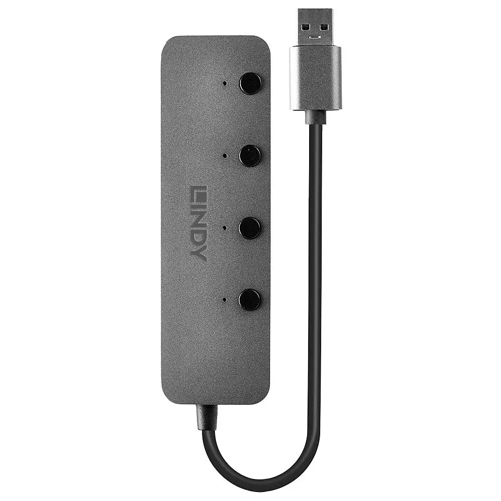 USB centrmezgls Lindy 4 Port USB 3.0 Hub Photo 5