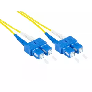 Fibre Optic Cable Alcasa LW-9005SC 0.5m 2x SC Yellow